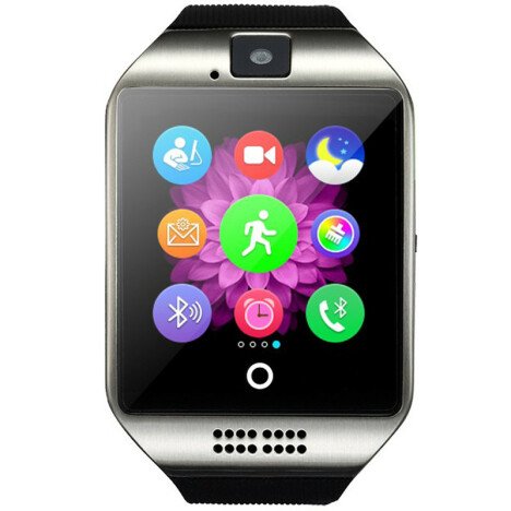 Smartwatch cu telefon iUni Q18, Camera, BT, 1.5 inch, Argintiu